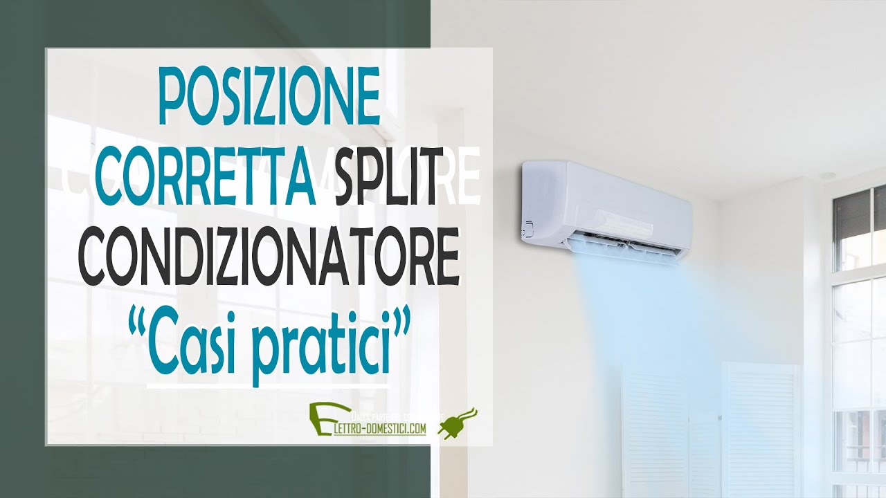 Posizione migliore per posizionare lo split del condizionatore