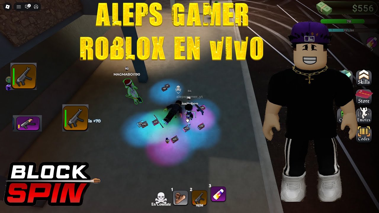 🔥ALEPS GAMER 💥BLOCK SPIN  🔴💥ROBLOX💥