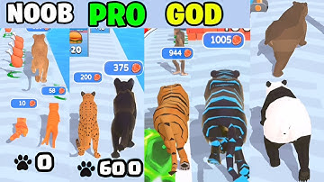 NOOB vs PRO vs HACKER | In Cat Evolution | Simulating 100 years of Cat evolution - Evolving cats