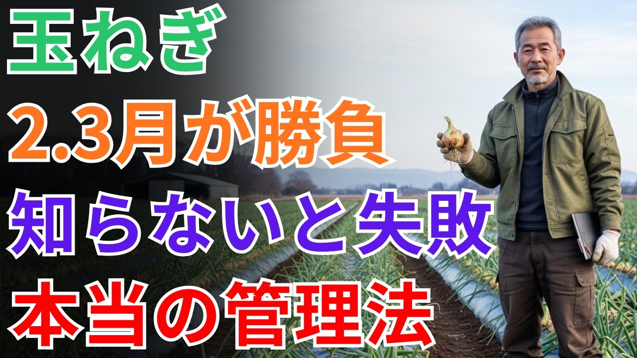【90%の人は知らない】【玉ねぎ】大きな玉ねぎを育てるための「2月から収穫までの管理」、間違えると全部腐ります！手遅れになる前に今すぐ葉を確認せよ！