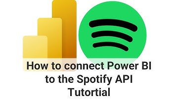 How to connect Power BI to the Spotify API - Tutorial
