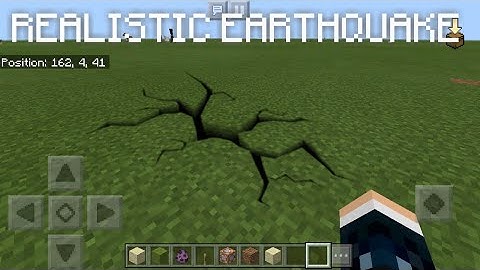 REALISTIC EARTHQUAKE TRICK in MCPE 1.2+