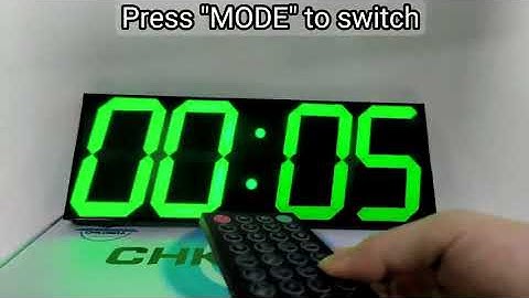 CHKOSDA LED Wall Clock(setting a countdown --5minutes 30seconds)