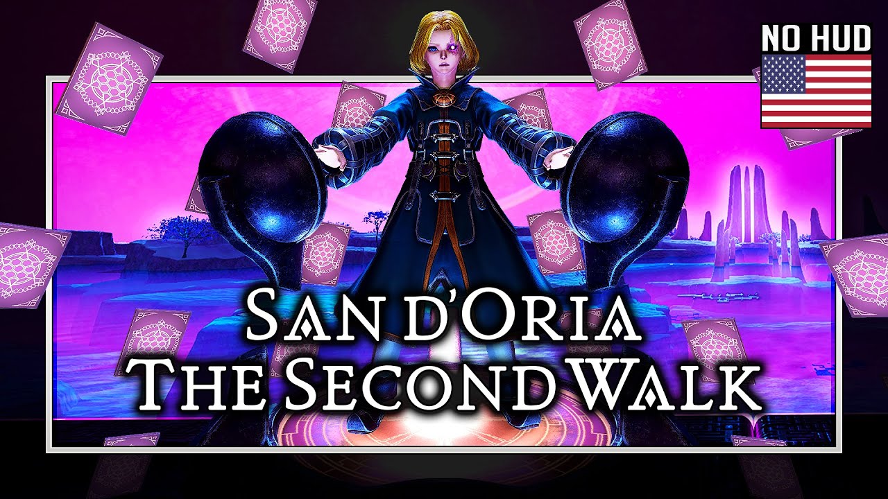 FFXIV: San d'Oria: The Second Walk - BGM + ENEMY SOUNDS ONLY (NO HUD) - ENGLISH VA
