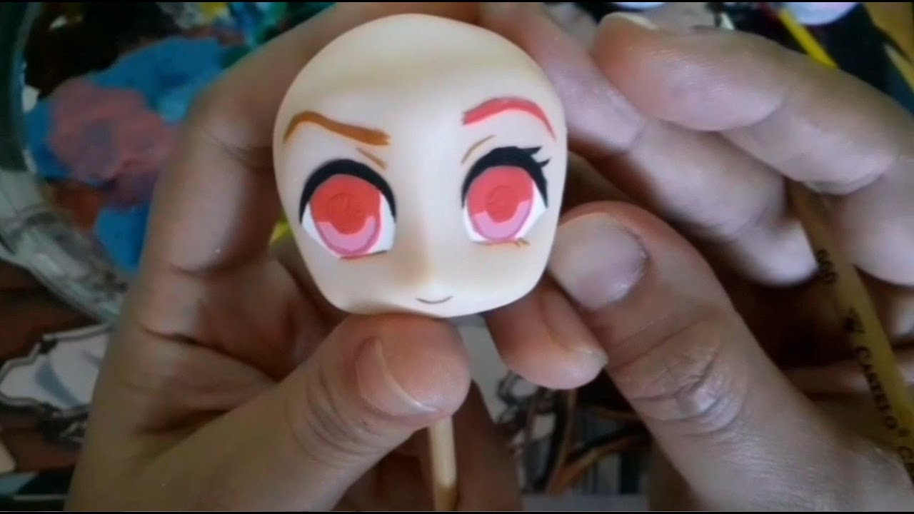 Pintura de Olhos CHIBI no Biscuit - Para Iniciantes 2