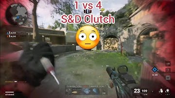 1v4 Search & Destroy Clutch (Black Ops Cold War)
