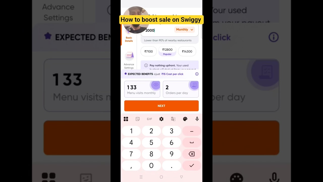 Increase your sales on Swiggy by your customized ad/ more orders 