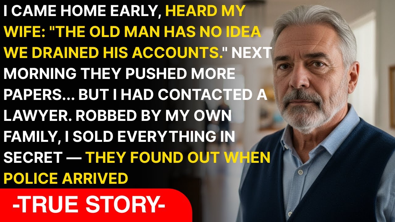 i came home early, heard my wife’s scheme, drained my accounts dry — police exposed everything