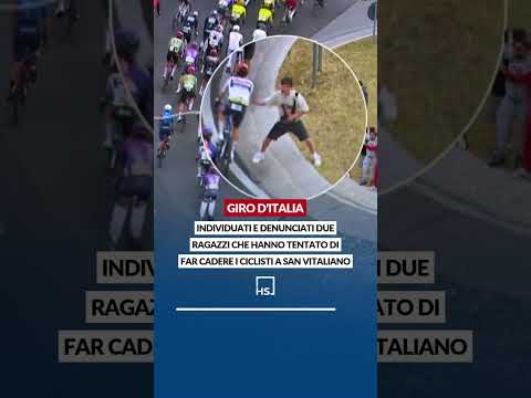 Video Giro d'Italia, denunciati due ragazzi che hanno tentato di far cadere i ciclisti a San Vitaliano