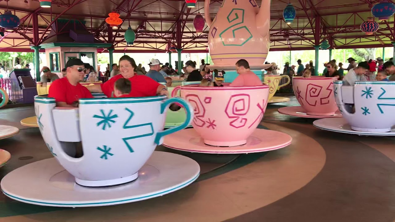 Tea cups at magic kingdom YouTube