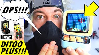 DIVOOM DITOO PLUS portable bluetooth speaker with pixel art and app unboxing review best gift idea