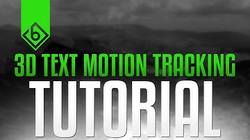 The Easiest Way To Motion Track 3D Text - Adobe After Effects Tutorial