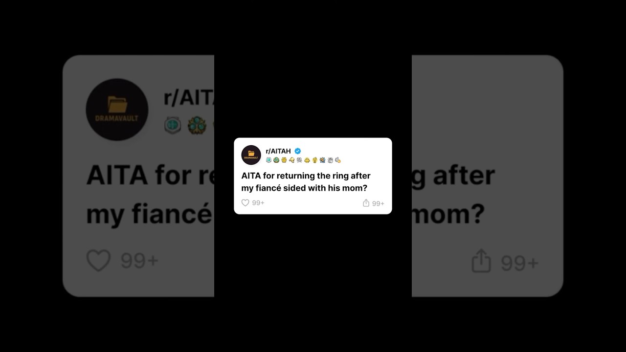 AITA for breaking off my engagement? #shorts #redditstories #aita #weddingnightmare #drama #cheating
