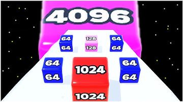 Jelly Run 2048 - merge cube 2048 run - Gameplay Walkthrough - Max Levels 1-20 (IPAD/IOS)