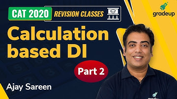 Calculation Based DI | CAT 2020 DILR | Revision Class | Part 2 | Ajay Sareen | Gradeup