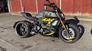 Ducati Diavel 1260s Black & Steel Yellow Trellis - TERMIGNONI TITANIUM EXHAUST! Walk around