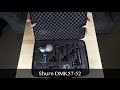 Shure dmk5752 drum mic kit demo