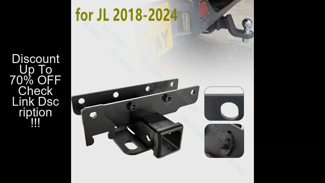 Rear Towing Trailer Hitch Receiver 2inch Steel Tow Connector Accessories 4 Door For Jeep Wrangler JK