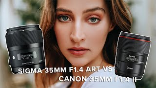 Sigma 35mm f1.4 ART vs Canon 35mm f1.4 II