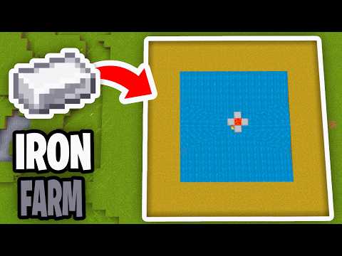How To Make EASY Iron Farm For Minecraft Bedrock 26.4! (700+ Hour)