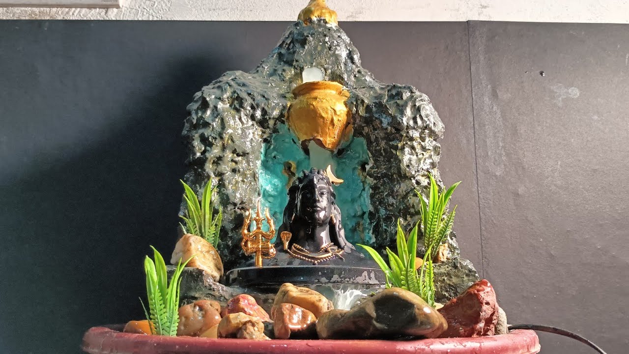beautiful shivling water fountain at home