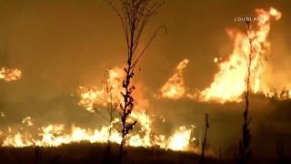 Overnight Manzanita Fire / Beaumont   RAW FOOTAGE