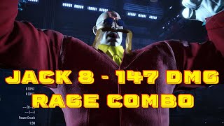 Jack-8 does a 147 dmg combo (Rage, Wall Blast) | TEKKEN 8