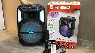 Мобильная колонка акустическая QS-4801 Bluetooth, аккумуляторная + микрофон Kimiso 095-102-1230