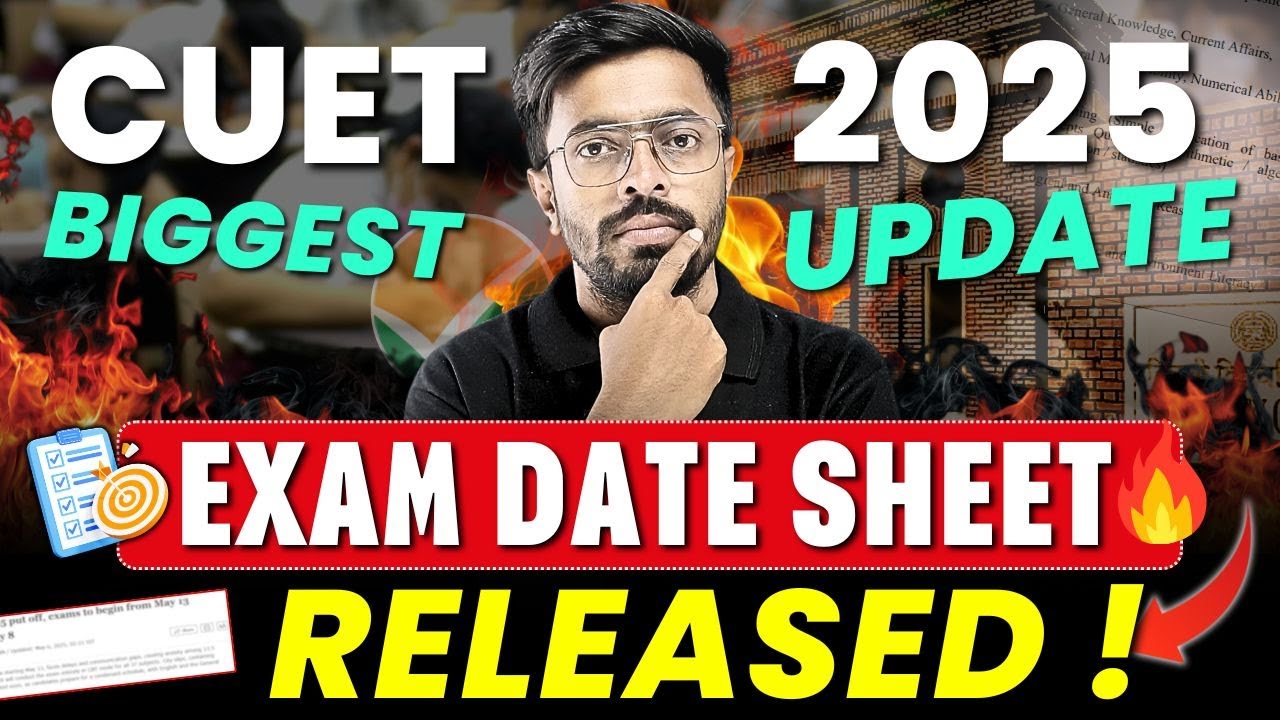 CUET ICAR UG Exam Date Sheet Released| CUET 2025 Exam Date Sheet Out ...