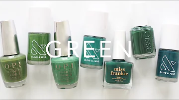Green Nail Polish | Best Deep Greens from Essie, OPI, Olive & June | AD