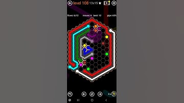 How To Solve Flow Free Hexes Flower Field Pack Level 108 13x15 Walk Through Solution Walkthrough