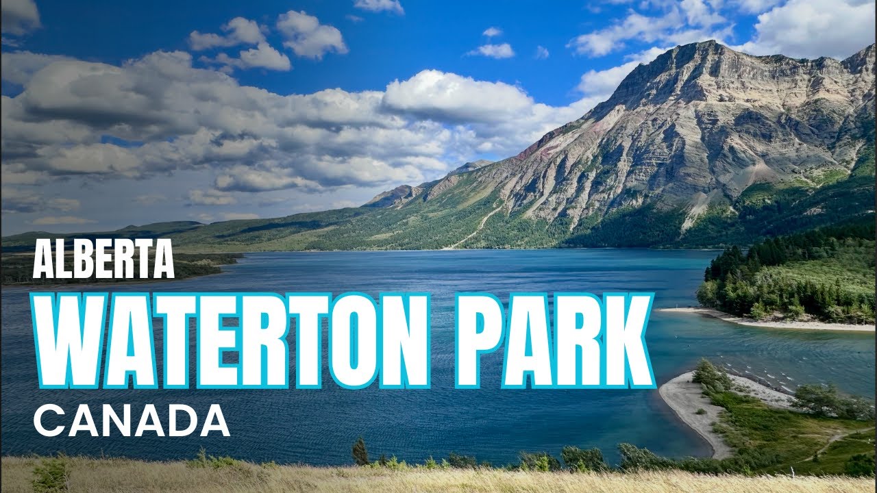 Waterton Lakes National Park Alberta Canada Montana USA 