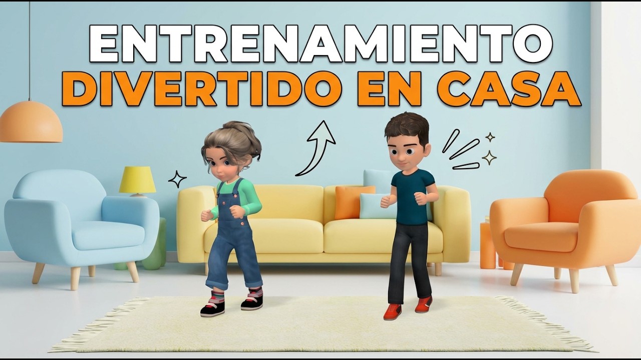 Peso Saludable Niños: Entrenamiento Divertido en Casa de 15 Minutos