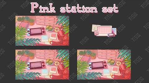Pink Station | Animated Stream Overlays | Twitch Package | Twitch Stinger Transtition