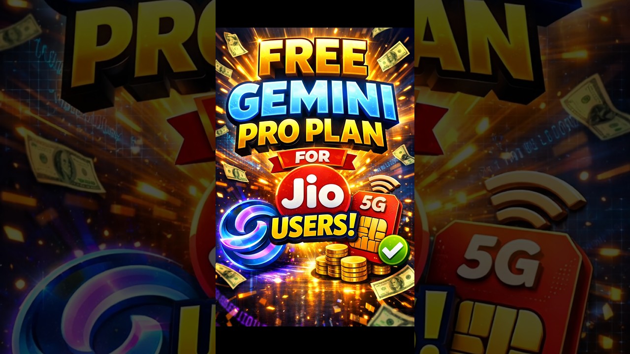 Jio Users 😱 Get Gemini Pro FREE (Limited Time) 