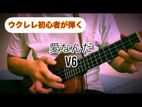 ウクレレ初心者が弾く　愛なんだ　V6  #ウクレレ #v6