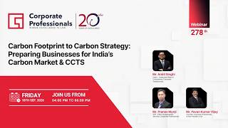 278th Webinar on “Carbon Footprint to Carbon Strategy”
