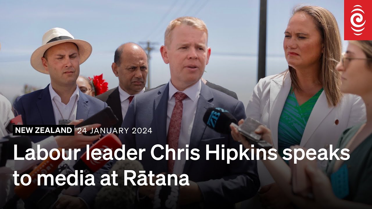 Labour leader Chris Hipkins speaks to media at Rātana | 24 January 2025 | RNZ