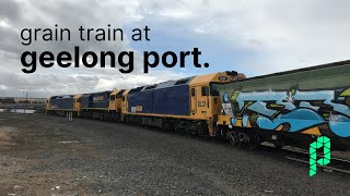 Grain train at Geelong Port | Frieght