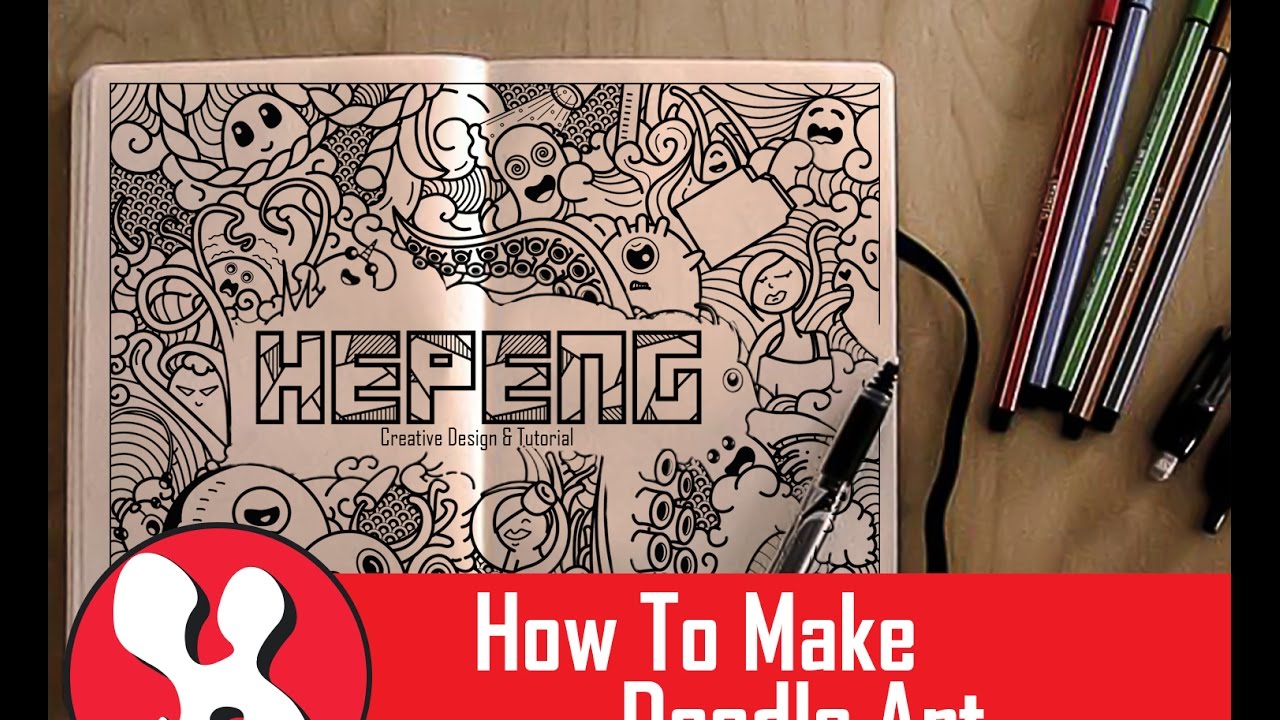 Cara Mudah Mebuat Doodle Art Tutorial Photoshop YouTube