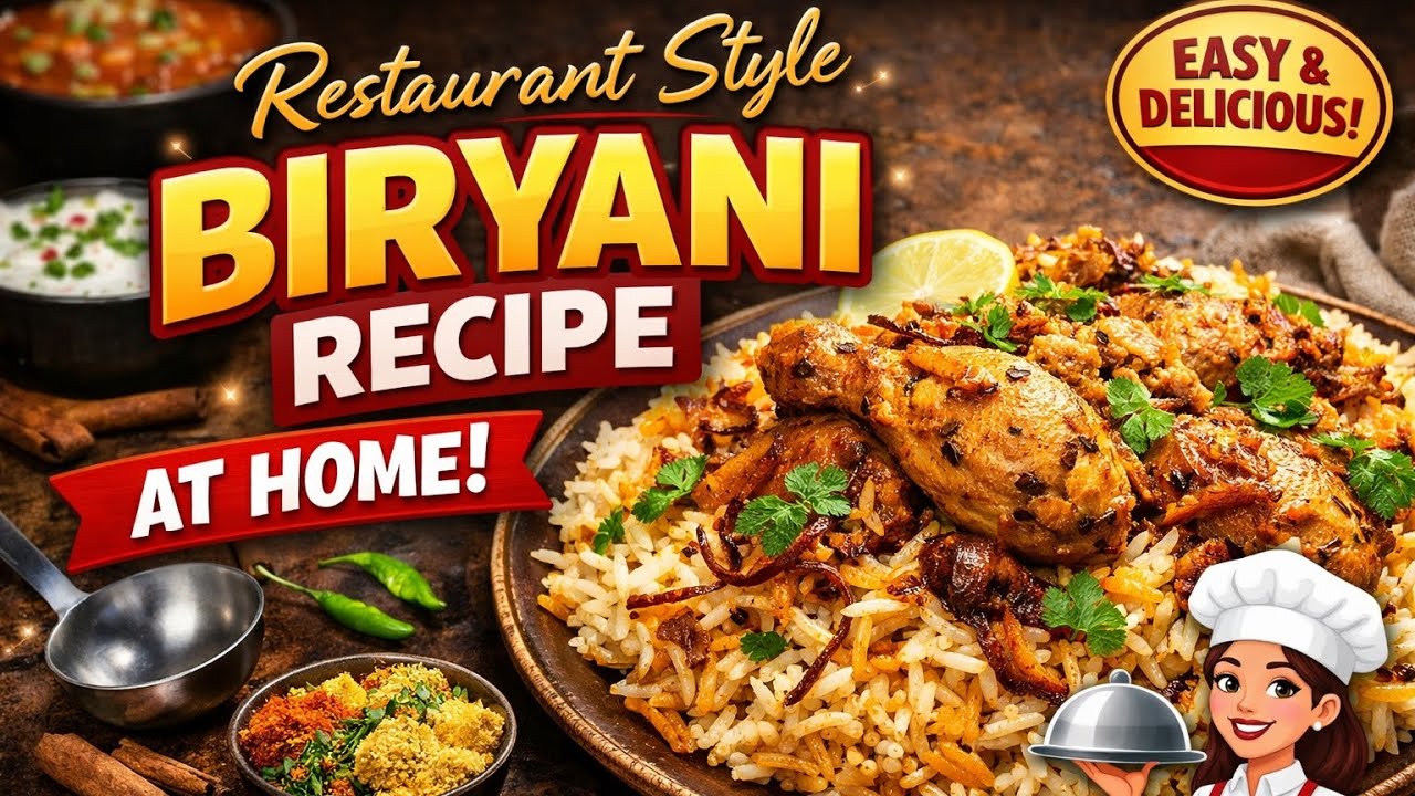 Restaurant style chicken biryani🍗recipe at home| Full recipe🤤 Ingredients in description box.