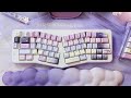 CREAMY THOCK KEYBOARD TYPING ASMR | MAEWA LAB AHOLLC PURPLE ERGONOMIC ALUMINUM MECHANICAL KEYBOARD