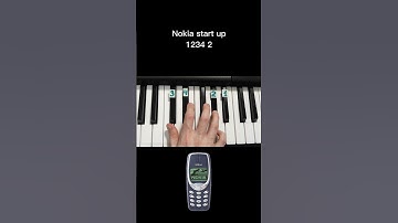 Nokia start up on piano 🎹 tutorial