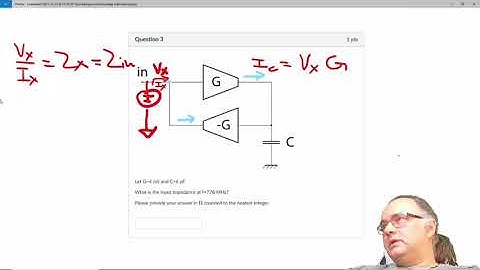 Input impedance of a gyrator circuit