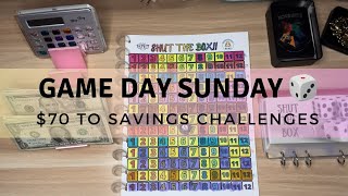 GAME DAY SUNDAY  | $70 to My Savings Challenges | Join Me ❤