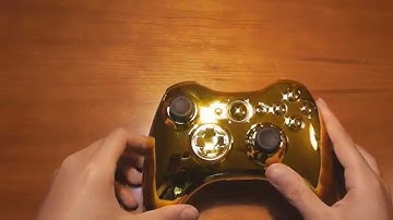 Custom Golden Xbox 360 Controller