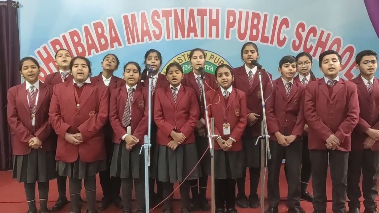 Ram Aayenge Bhajan   Ram Mandir Ayodhya Students of Shri Baba MastNath Public School Rohtak