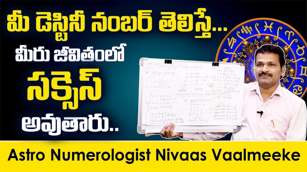 Destiny Number in Numerology: Astro Numerologist Nivvaas Vaalmeeke 2020 Astro Predictions | Suman TV