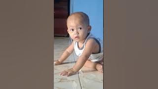 Reaksi si kecil saat dimarahi bapak