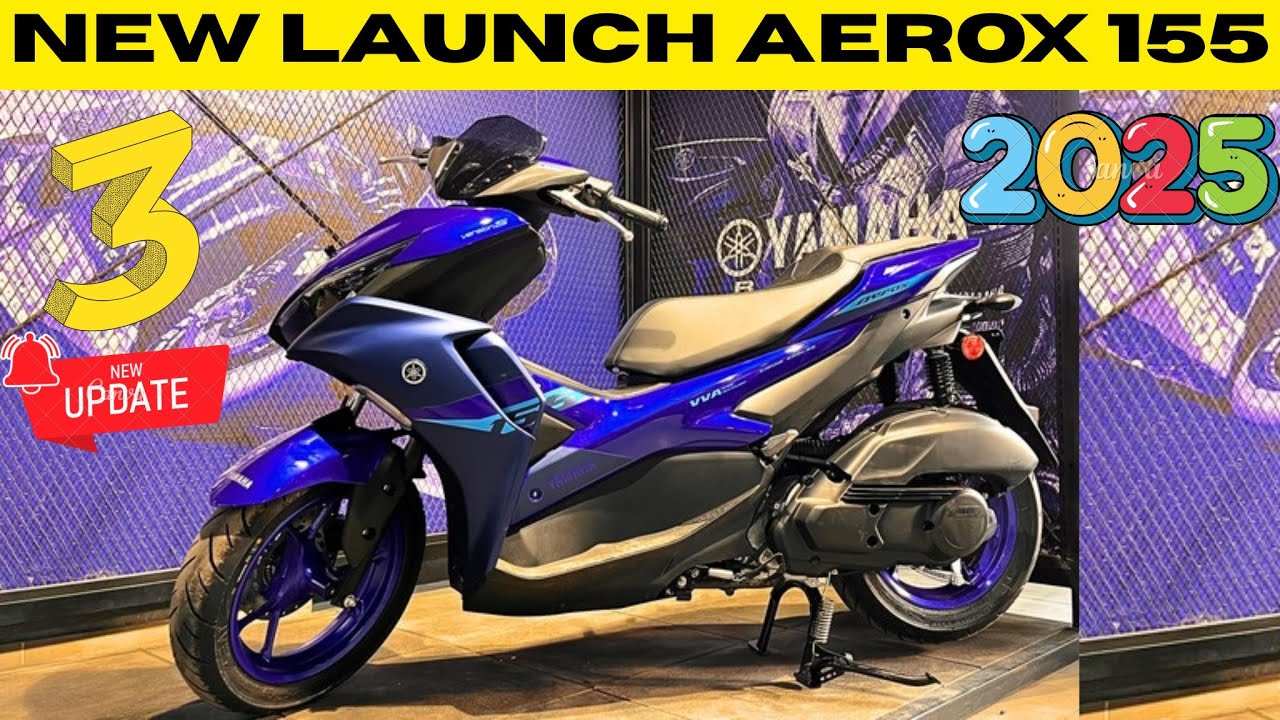Urgent Video :- 🤔 Finally Yamaha Aerox 155 New Model 2025 Launch New Features Update Price & Review